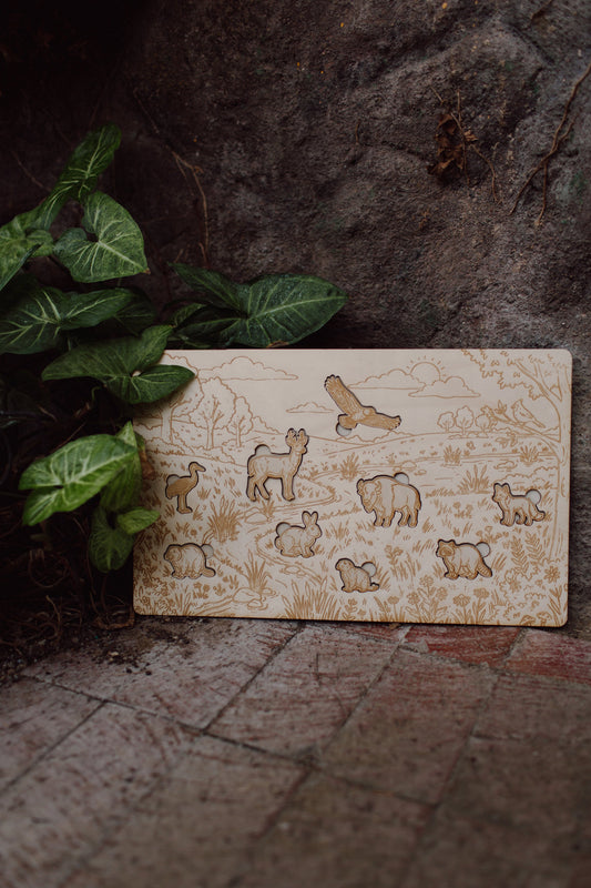 Wooden Prairie Scene Puzzle — photo 1