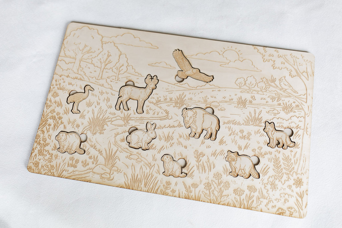 Wooden Prairie Scene Puzzle — photo 10