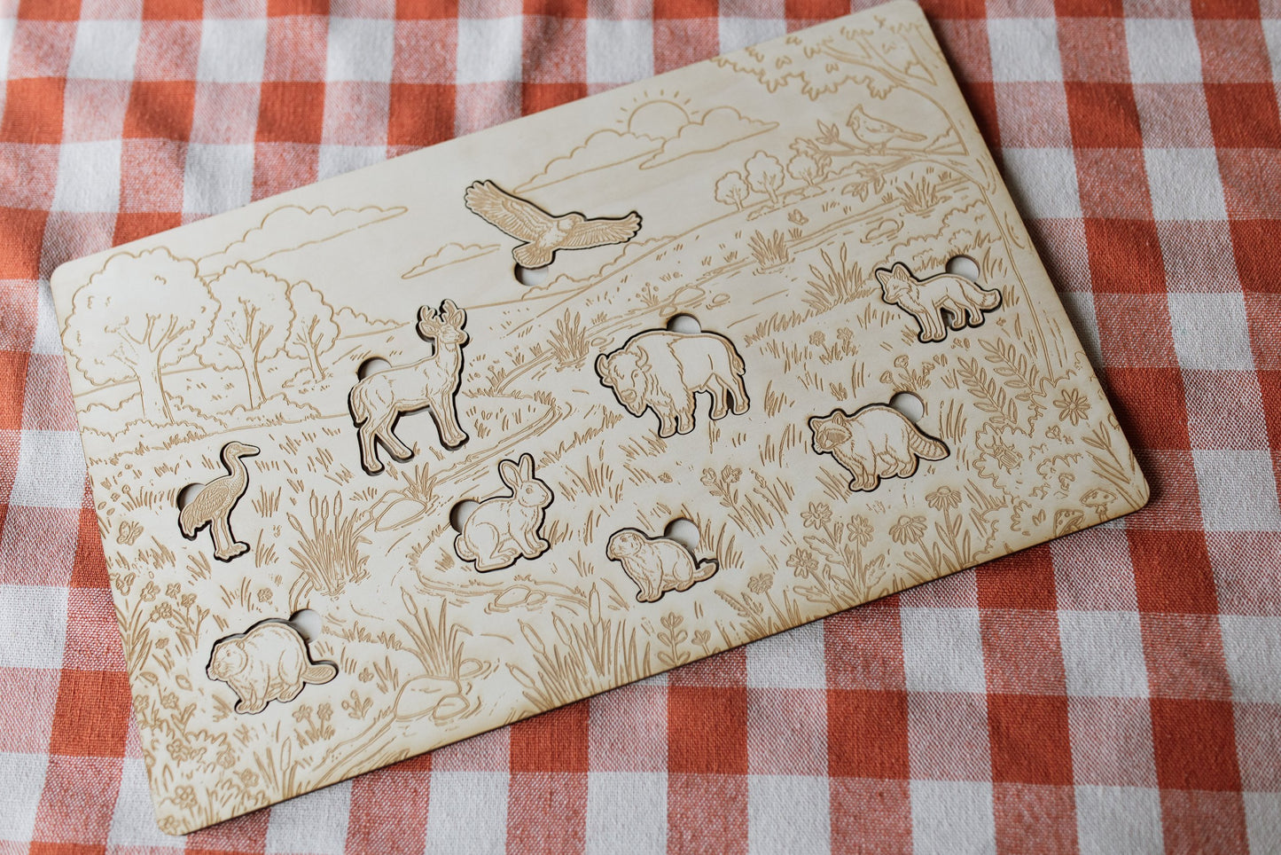Wooden Prairie Scene Puzzle — photo 6