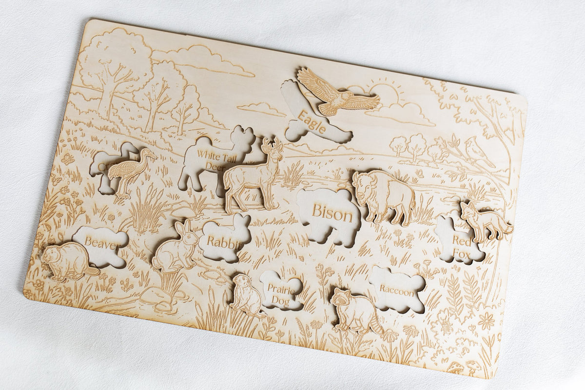 Wooden Prairie Scene Puzzle — photo 8